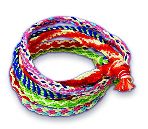4M Creative DIY Glow in the Dark Friendship Bracelets Kit for Kids - Fun Arts & Crafts Activity for Sleepovers, Birthday Parties & Gifts