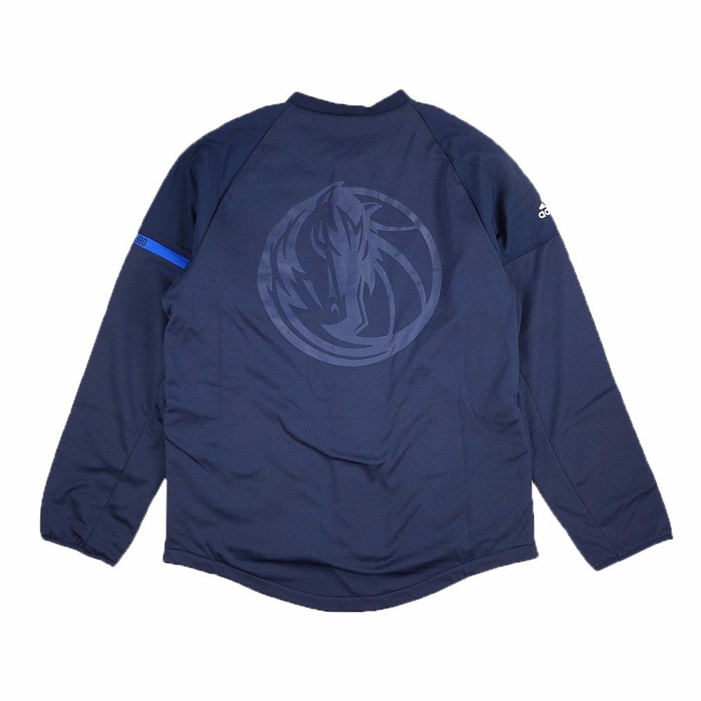 Adidas NBA Men's Authentic Pro Cut Warm Up Jacket - Navy Blue 2016-17 Team Issued On-Court Basketball Jacket for Training & Game Day