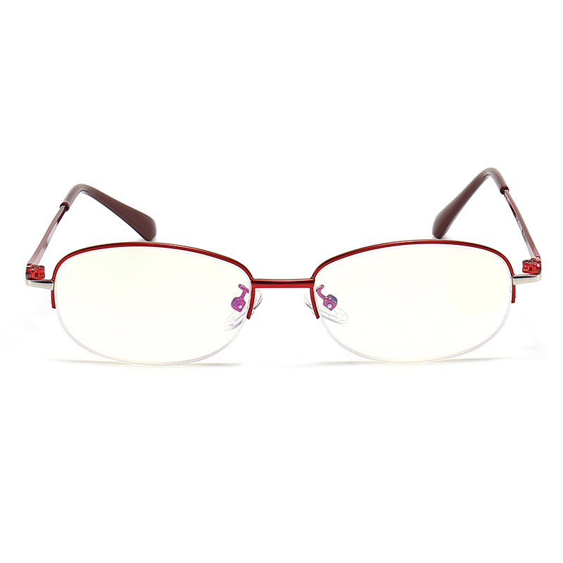 Women's Fashion Half Frame Anti Blue Light Reading Glasses - Stylish & Comfortable for Computer Work, Reading & Screen Time Protection