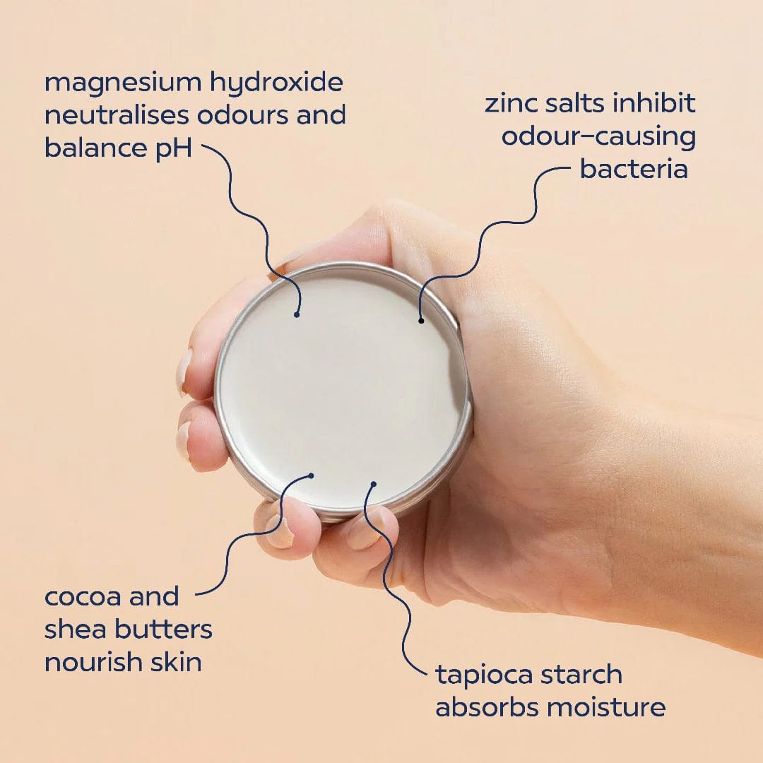 Goodeau Natural Deodorant in Tin - 60g Aluminum-Free & Vegan - Fresh Scent for Men & Women - Perfect for Travel, Gym & Daily Use