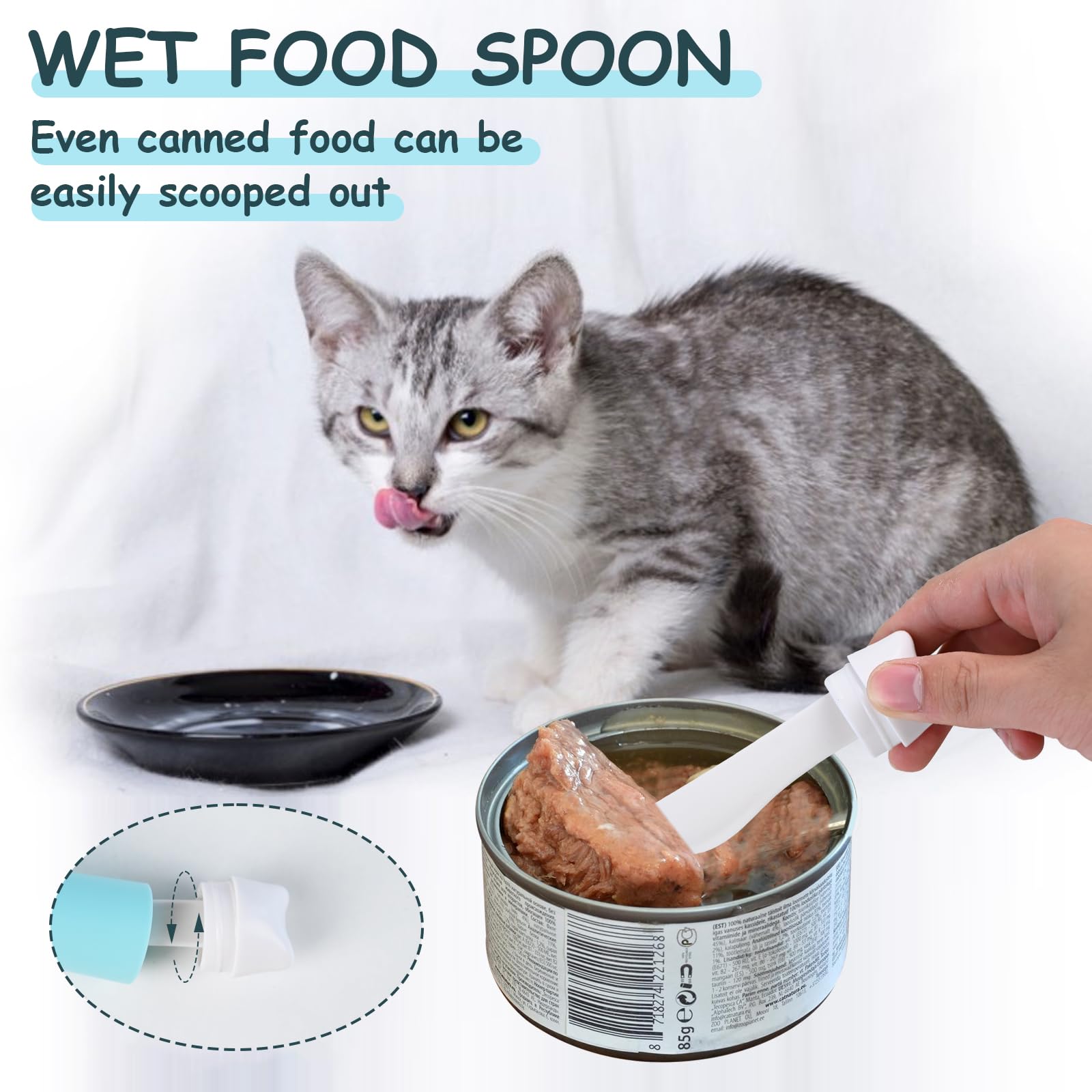 1 Cup Dog Food Measuring Scoop - Accurate Pet Food Scoop for Wet & Dry Cat/Dog Food, Rice, Flour & Grains - Perfect for Meal Prep & Portion Control