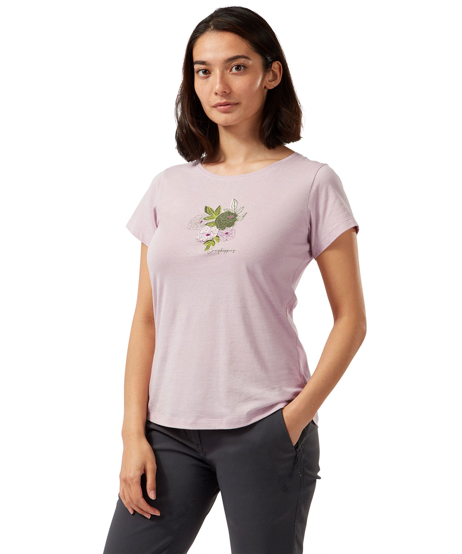 Craghoppers Miri Short Sleeve T-Shirt for Women - Lightweight Quick-Dry Travel & Hiking Shirt - Perfect for Outdoor Adventures and Casual Wear