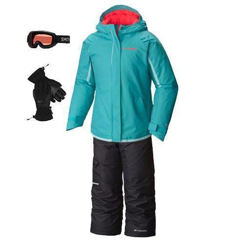 Columbia Girls' Winter Jacket & Snow Pants Set - Waterproof Insulated Outerwear for Cold Weather - Perfect for Snow Play, Skiing & Outdoor Adventures