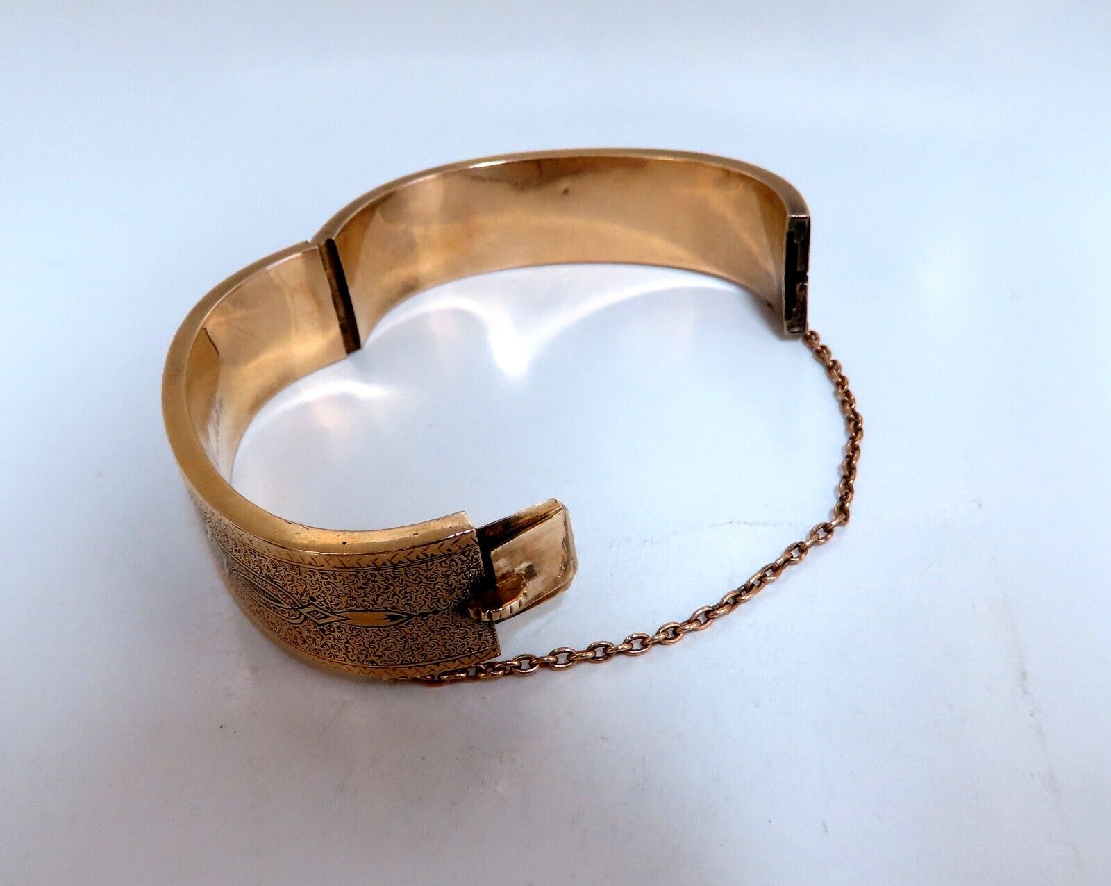 Antique 14kt Gold Child's Bangle Bracelet Circa 1873 - Vintage Jewelry for Kids, Special Occasions & Heirloom Gifts