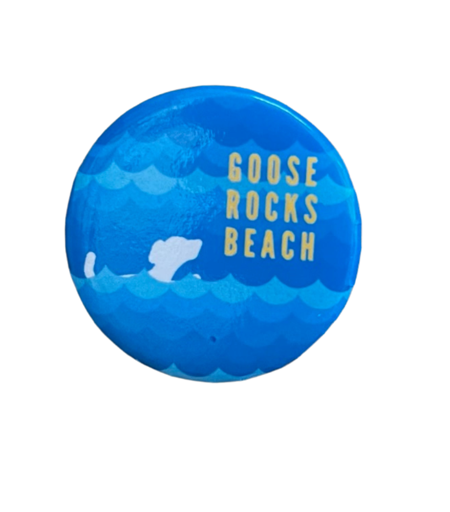 Goose Rocks Beach Dog Button - Durable and Stylish Pet Accessory for Beach Walks, Hikes & Outdoor Adventures