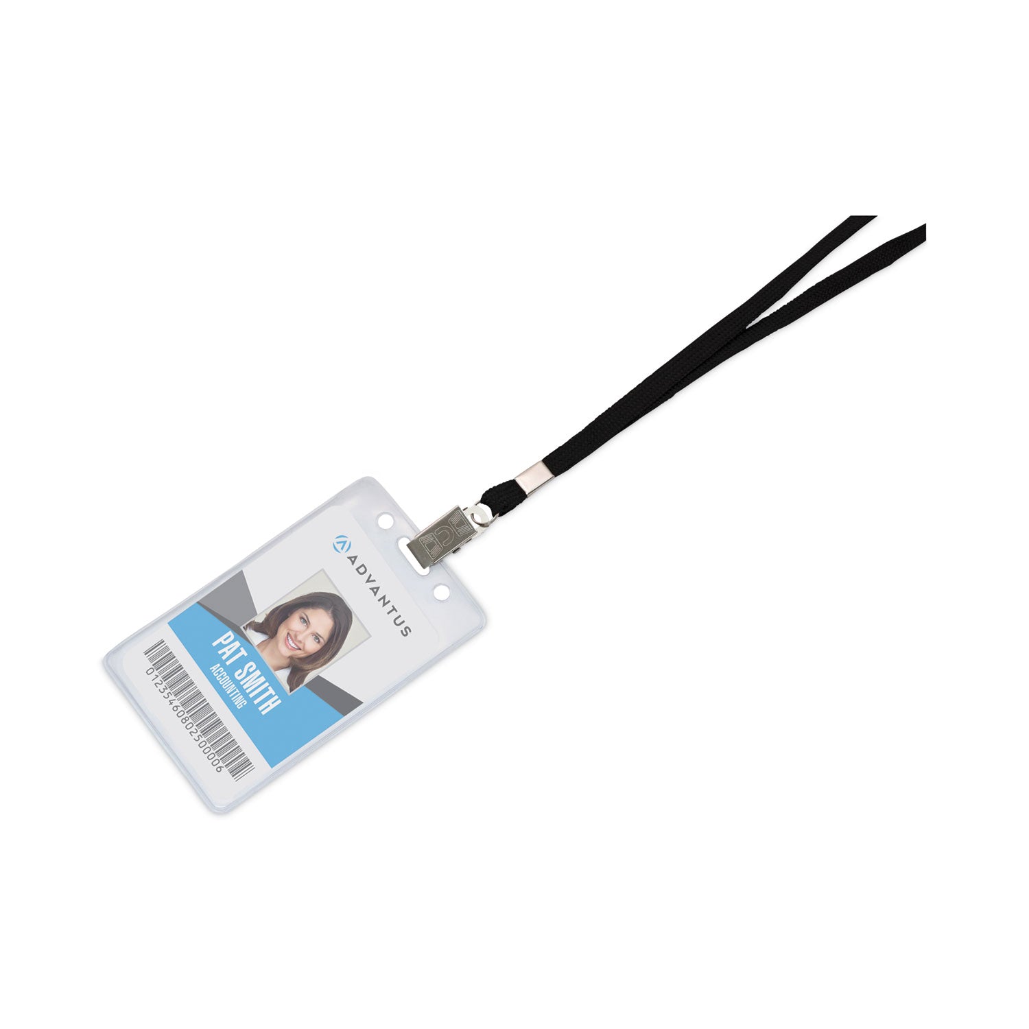Advantus Deluxe Safety Lanyards with Metal Clip Fastener - 36 Inch Black Retractable Badge Holder (24-Pack) - Ideal for ID Cards, Keys & Work Badges at Office, School or Events