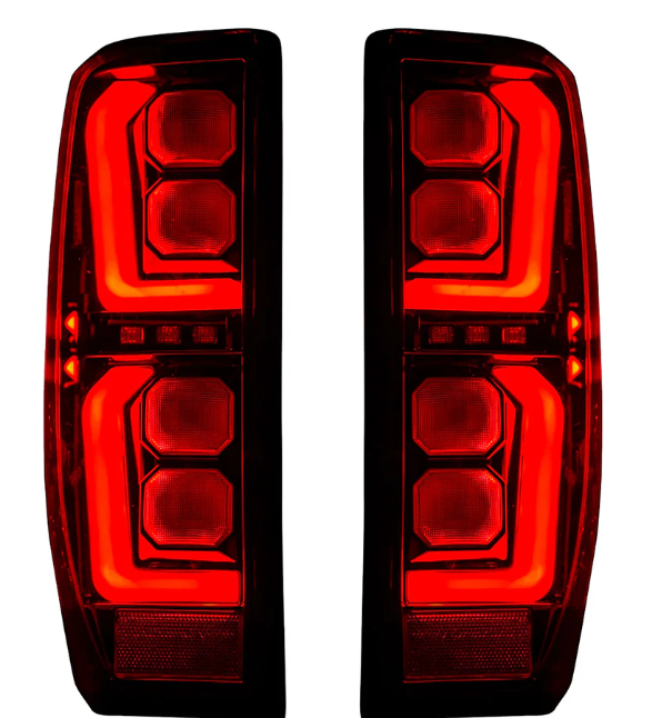 GMC Sierra 2500/3500 2020-2023 LED Tail Lights - Smoked OLED Replacement for OEM - Perfect for Night Driving & Off-Road Adventures
