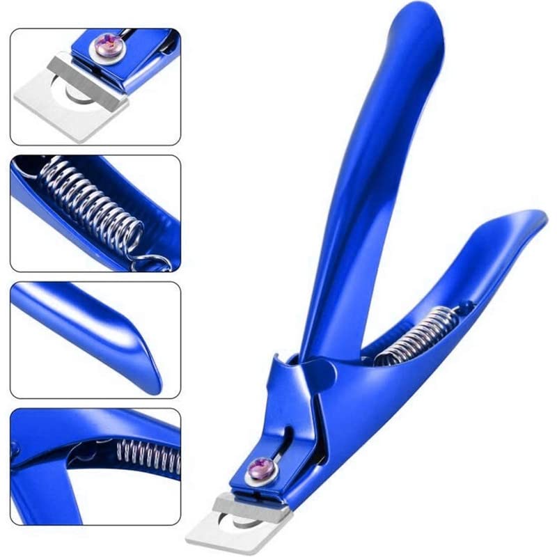 FAMEZA Professional Stainless Steel Nail Clippers & Acrylic Nail Trimmer Set with Nail Files - Perfect for DIY Manicure, False Nail Tips Cutting & Home Salon Use