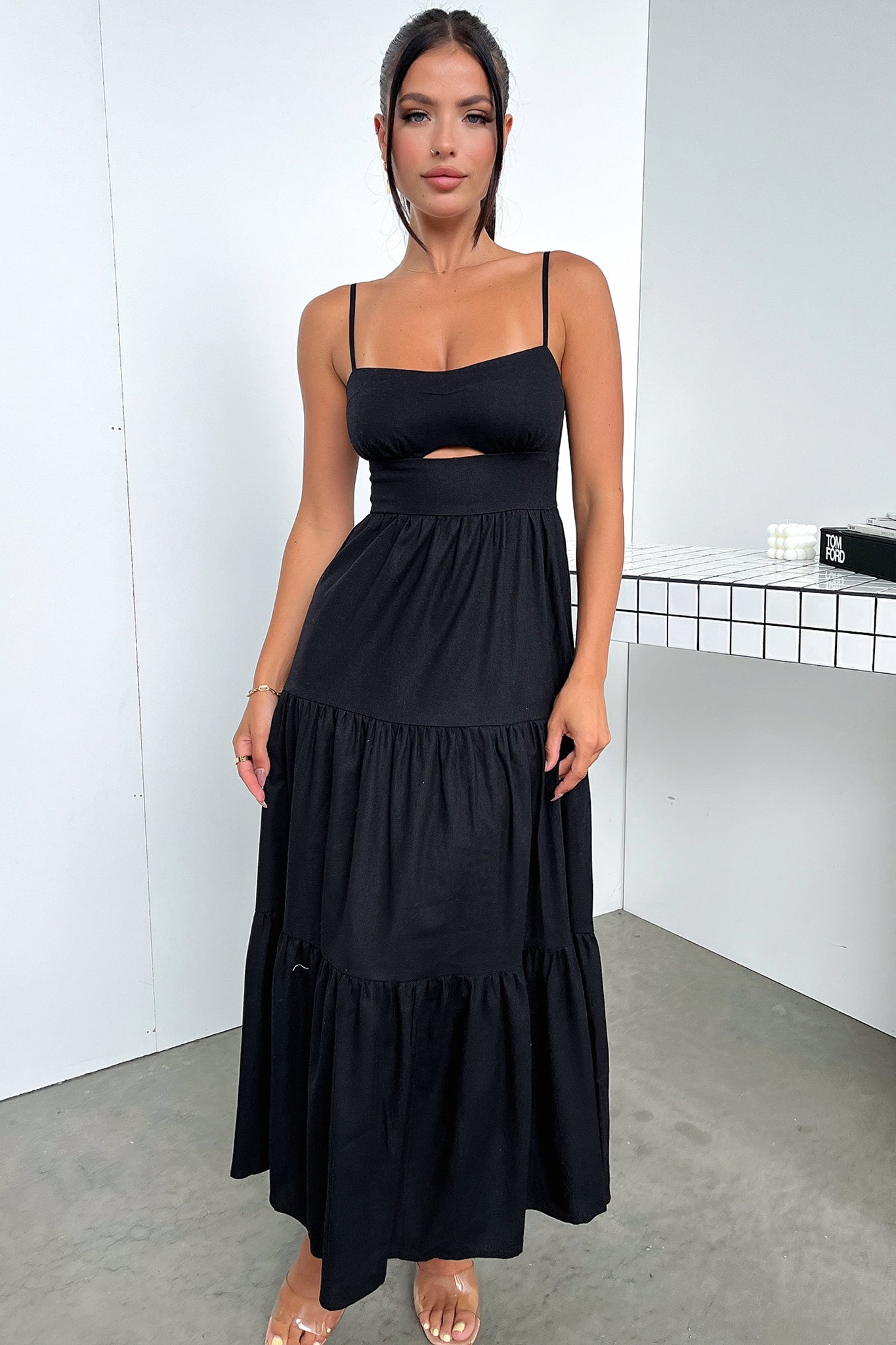 Mirana Black Dress for Women - Elegant & Comfortable Formal Wear for Parties, Weddings & Office Events