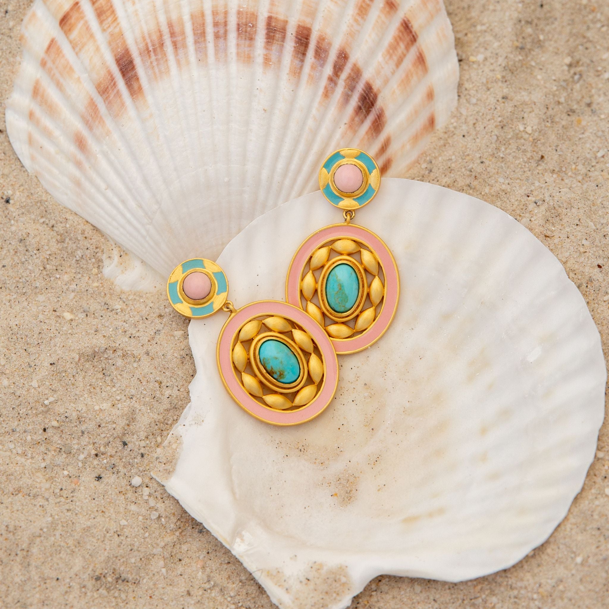 Venice Statement Earrings for Women - Elegant Dangle Drop Earrings with Crystals, Perfect for Parties, Weddings & Special Occasions