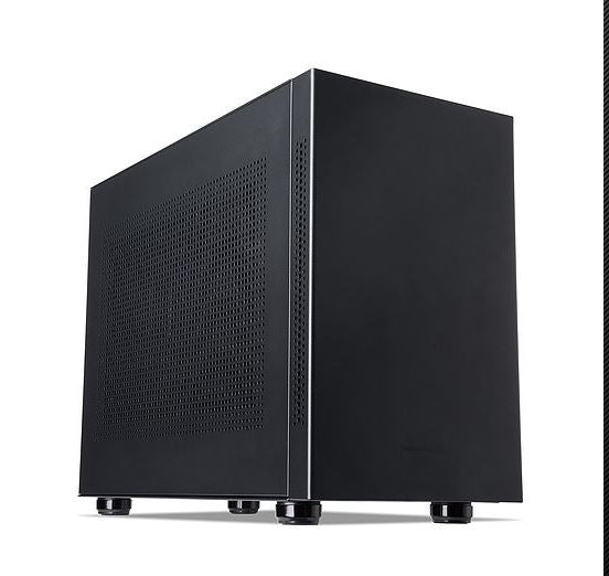 Fusion Steel Hybrid mATX Computer Case with Solid Side Panel - Compact Gaming PC Tower for Home & Office Use