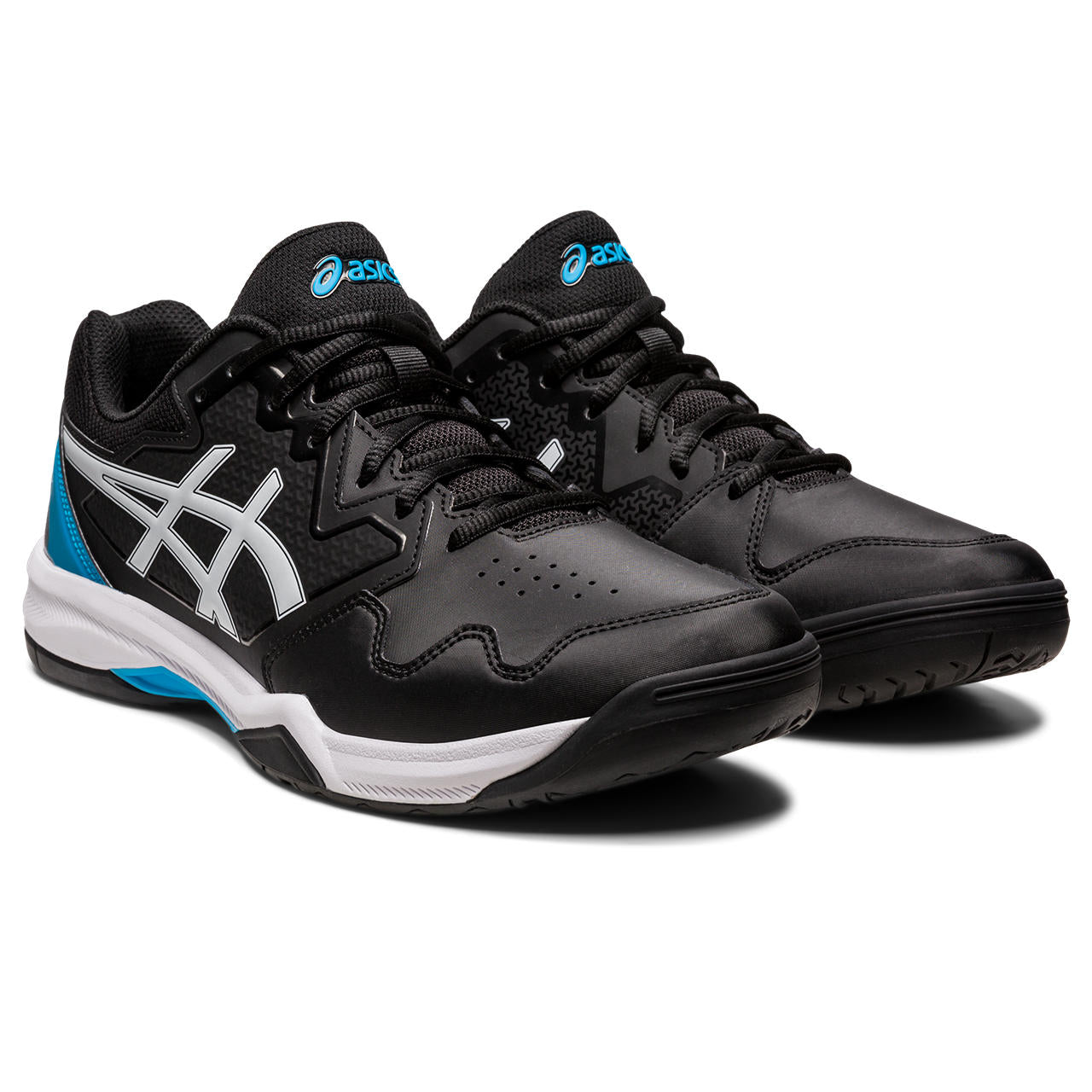 ASICS Gel-Dedicate 7 Men's Tennis Shoes - Lightweight & Durable Court Shoes for Men (Black/Blue) | Perfect for Tennis, Pickleball & Casual Wear