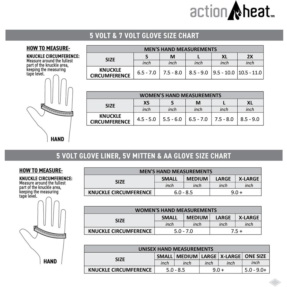 ActionHeat AH FWGV AA M L XL Men's AA Battery Heated Featherweight Gloves - Warm Winter Gloves for Outdoor Activities, Hunting, Skiing & Snowboarding (Black, L/XL)