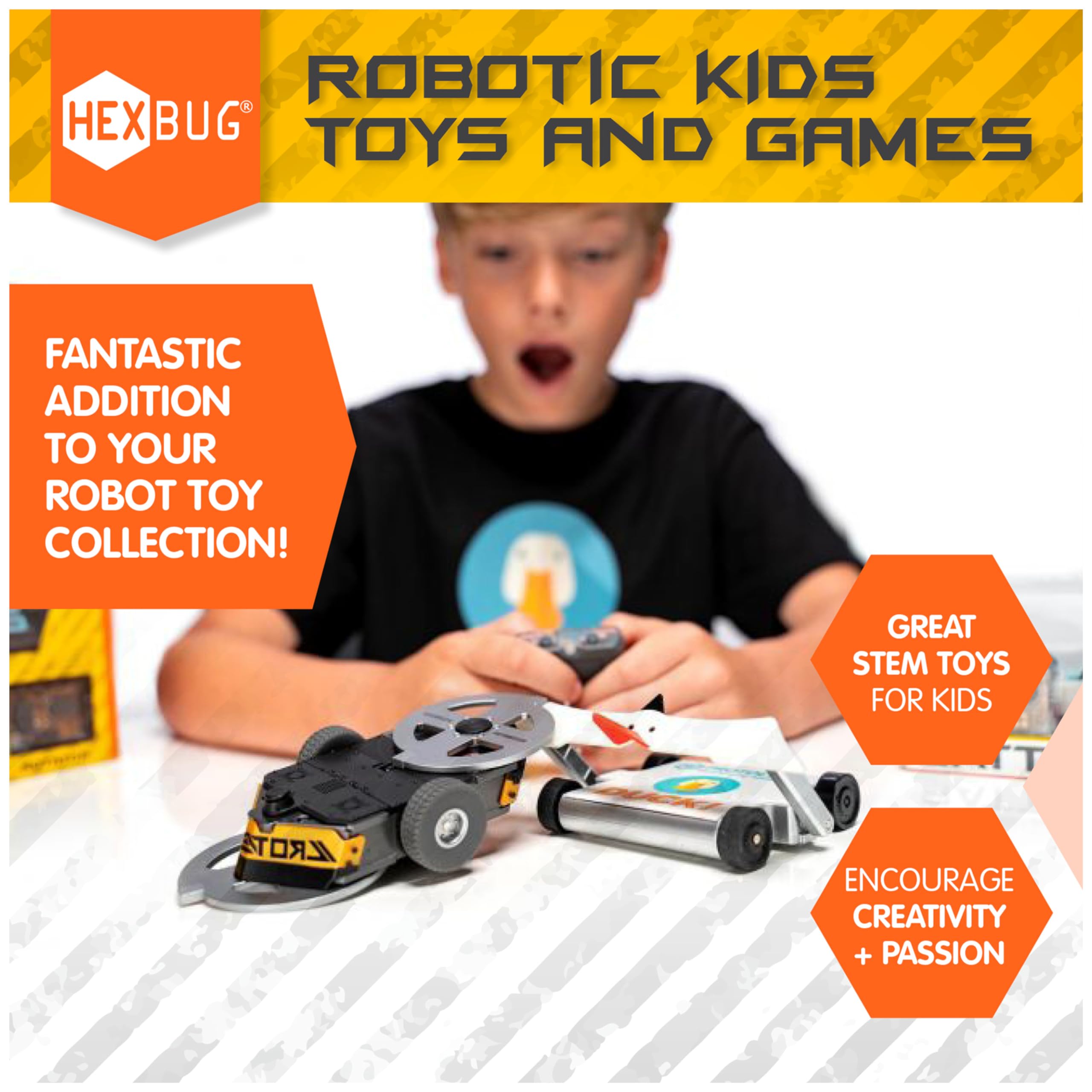 HEXBUG BattleBots Rivals 5.0 - Rotator vs Duck Remote Control Robot Toy Set | STEM Educational Toy for Kids Ages 8+ | Includes Batteries | Perfect for Robot Battles, STEM Learning & Gift Giving