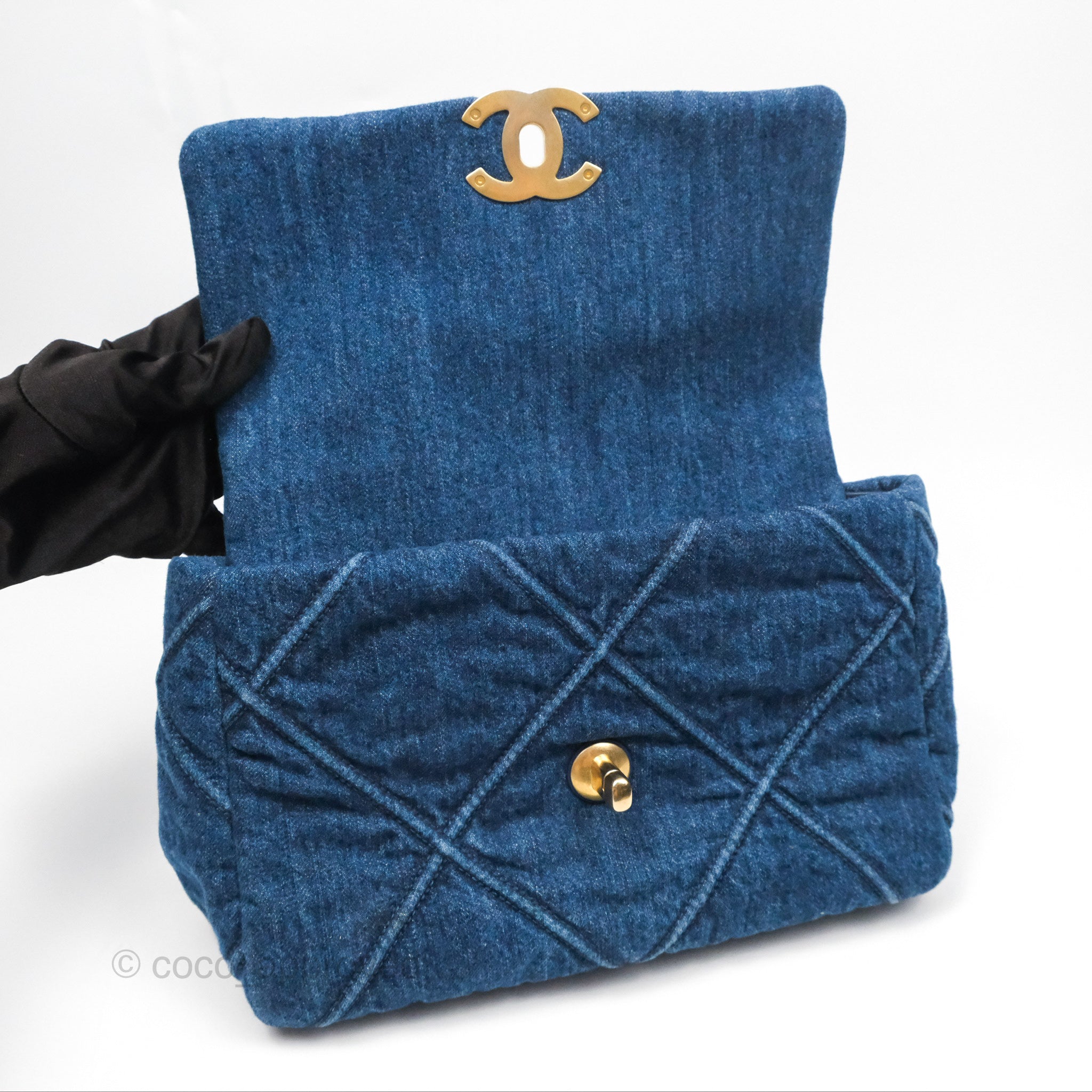 Chanel 19 Small Denim Handbag with Mixed Hardware - Luxury Crossbody Bag for Women, Perfect for Everyday Use & Special Occasions