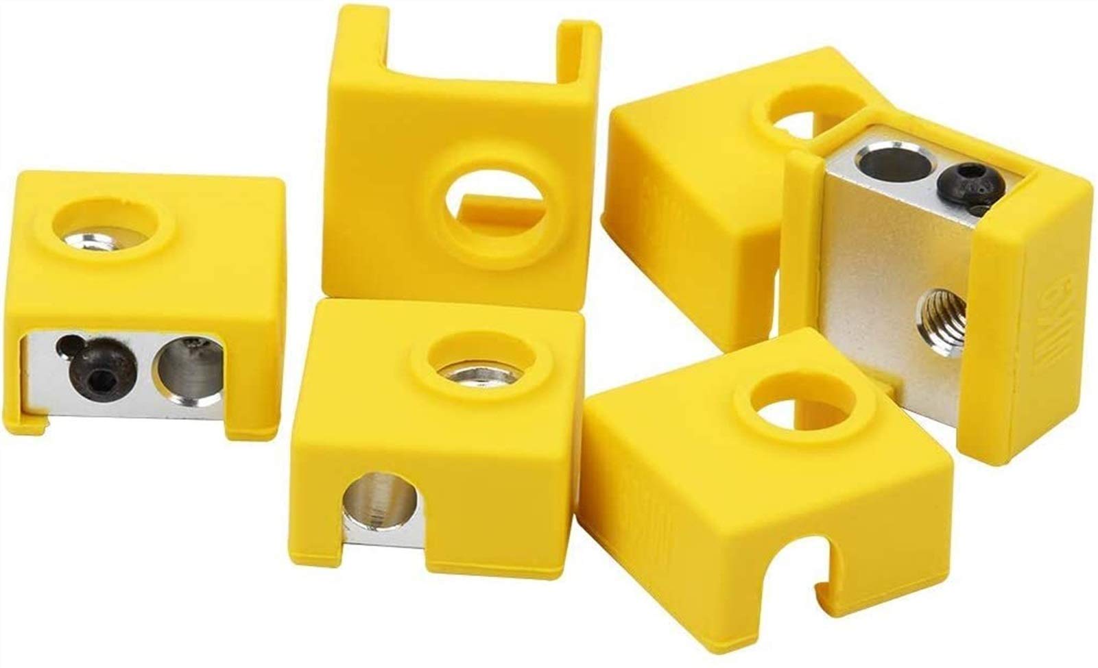 High-Quality Silicone Socks Wrap Case for MK9 Aluminum Block - 3D Printer Heating Block Protection Cover | Perfect for Ender 3, CR-10, and More | Prevents Heat Loss & Improves Print Quality