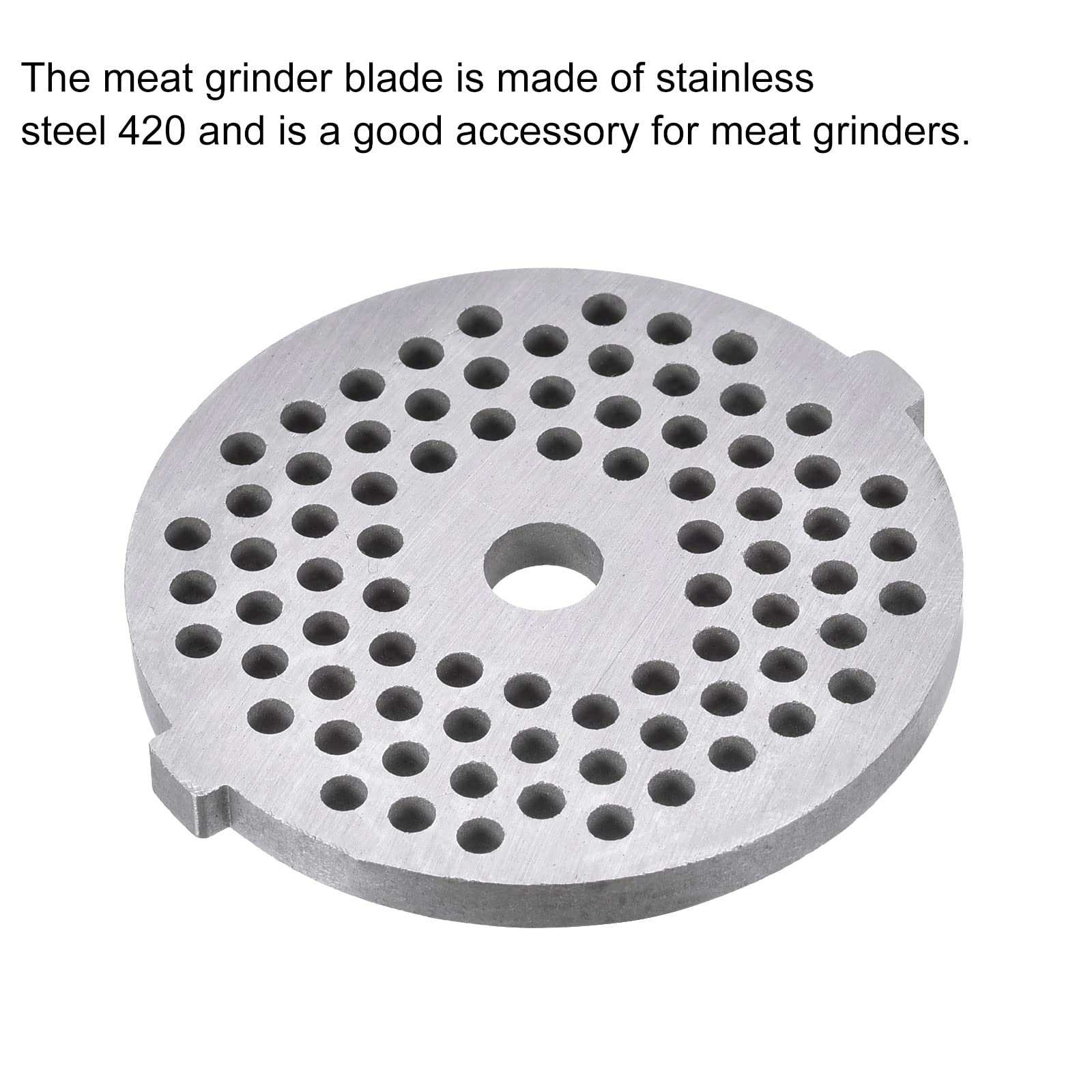 Premium 3mm x 54mm Stainless Steel Meat Grinder Plate Replacement - Compatible with Most Meat Grinders - Perfect for Home Kitchens, Butcher Shops & Food Processing