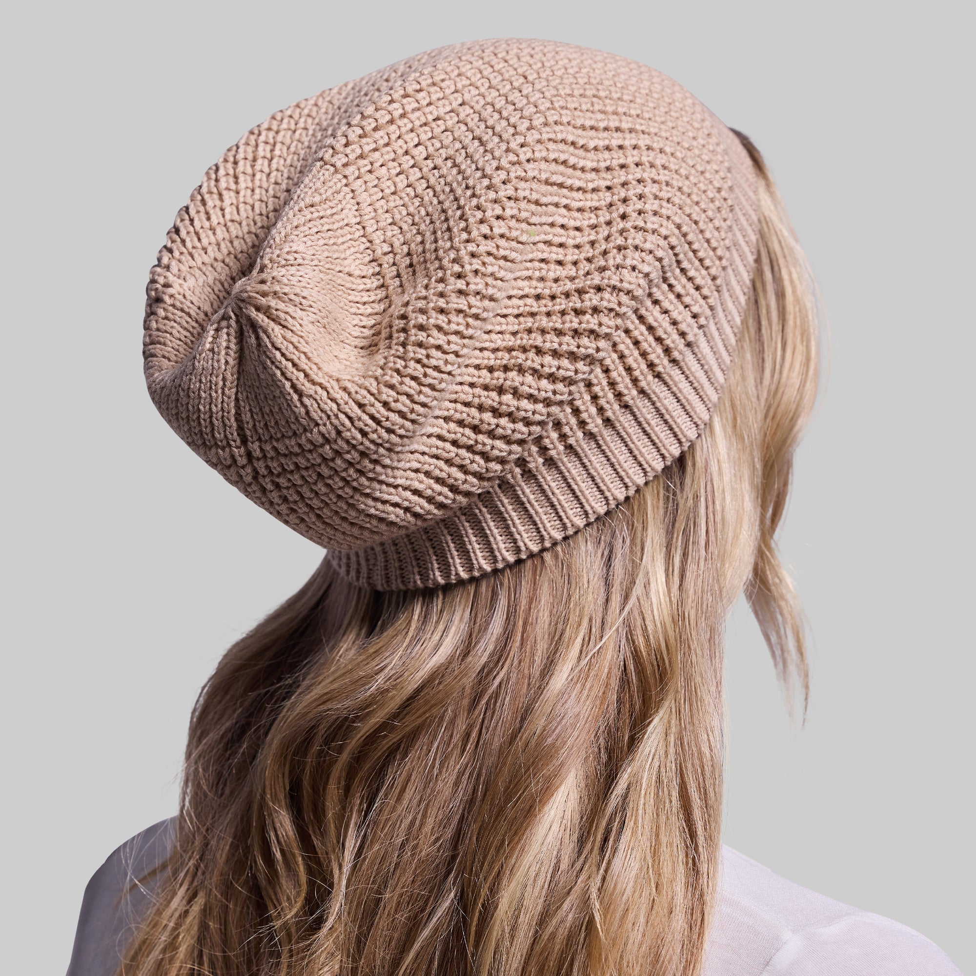 Primitive Waffle Knit Beanie - Soft Winter Hat for Men & Women - Warm Wheat Color - Perfect for Skiing, Hiking & Outdoor Activities