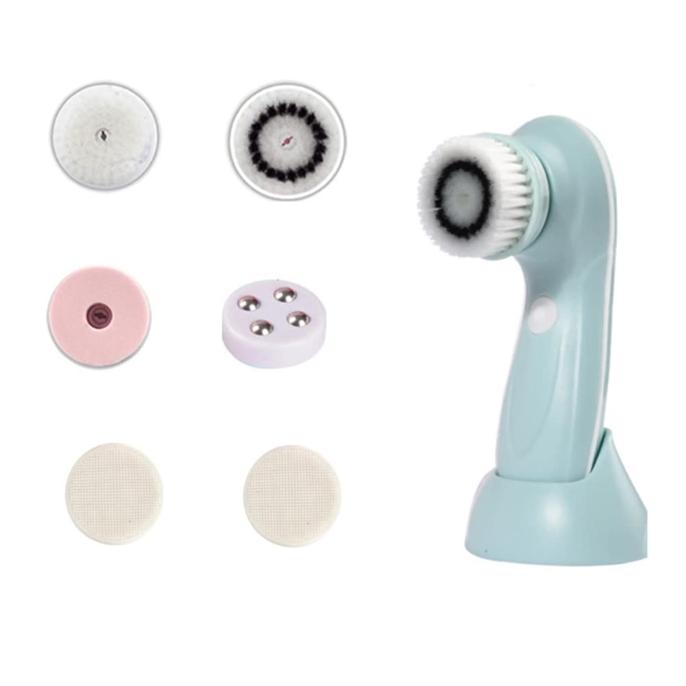 Qwertfeet Ultrasonic Electric Cleansing Brush - Sonic Facial Massager with Rotating Head for Deep Pore Cleaning | Perfect for Makeup Removal, Blackhead Treatment & Skincare Routine