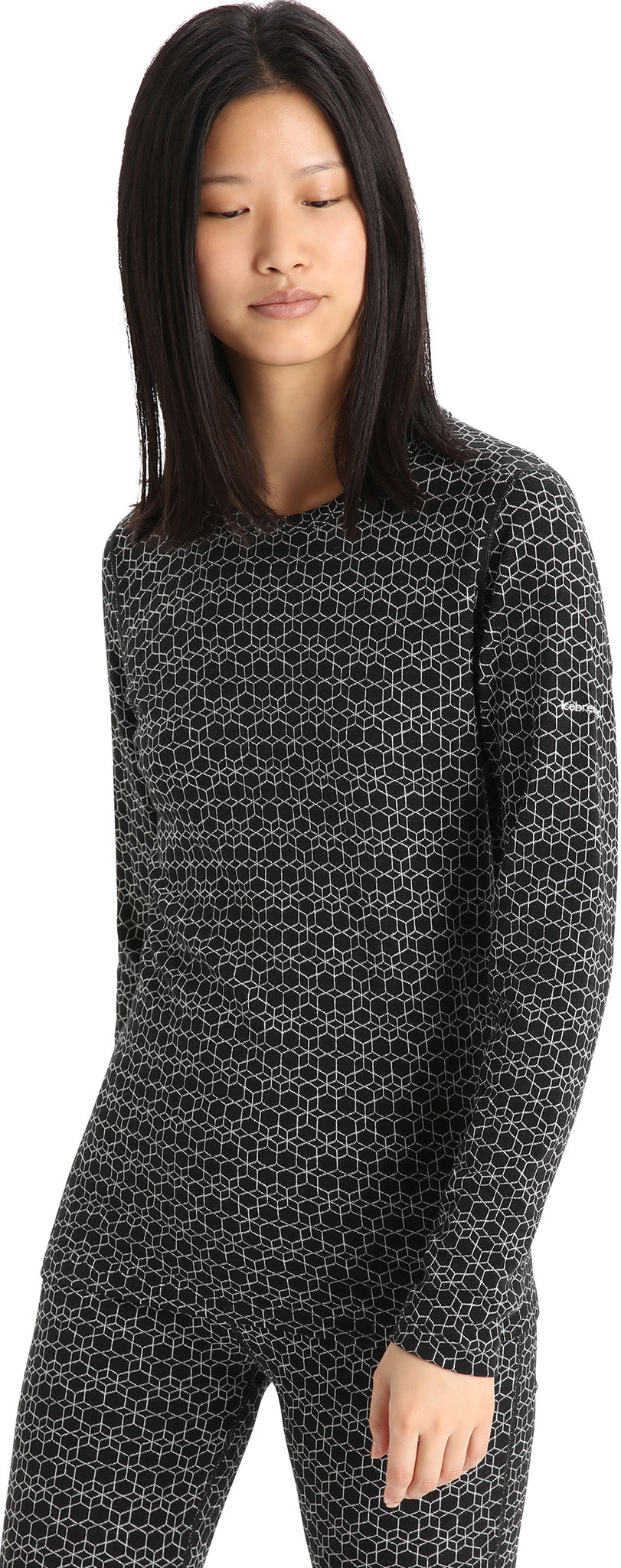 250 Vertex Long Sleeve Crew Neck Base Layer Top for Women - Thermal Underwear for Hiking, Skiing & Cold Weather Activities