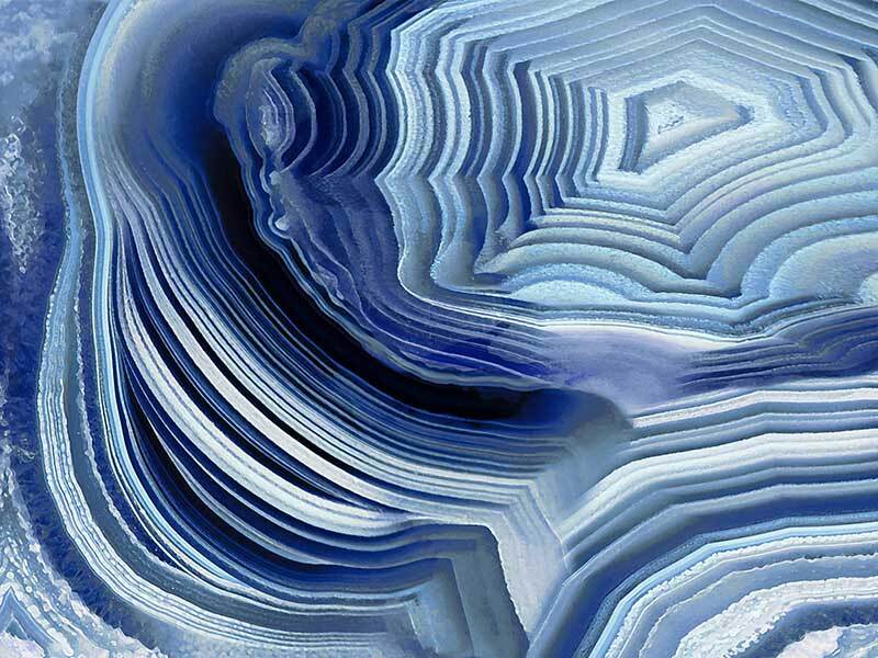 Indigo Agate Canvas Art Print - Stunning Wall Decor for Living Room, Bedroom & Office | Handmade Nature-Inspired Home Decor