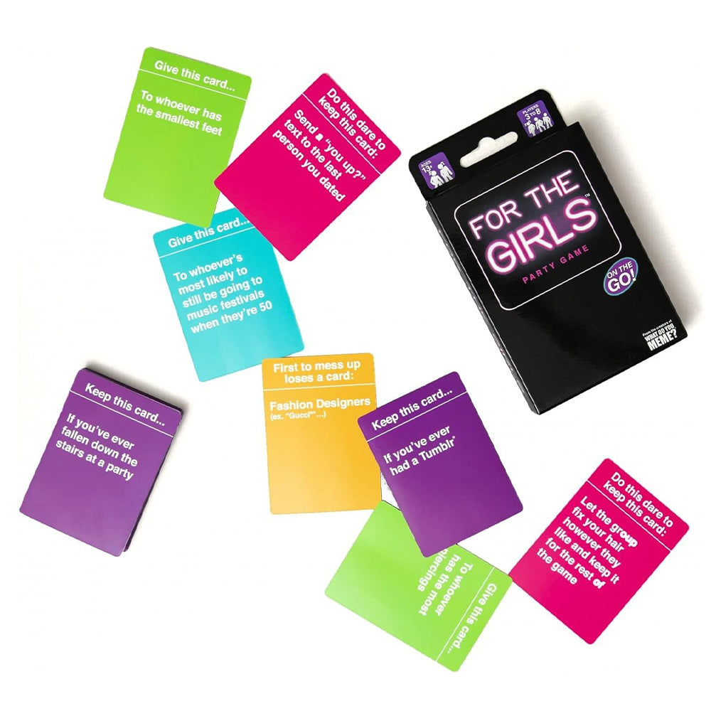 For The Girls Adult Party Game - Travel Edition | Fun On-the-Go Bachelorette & Girls Night Out Game for Women