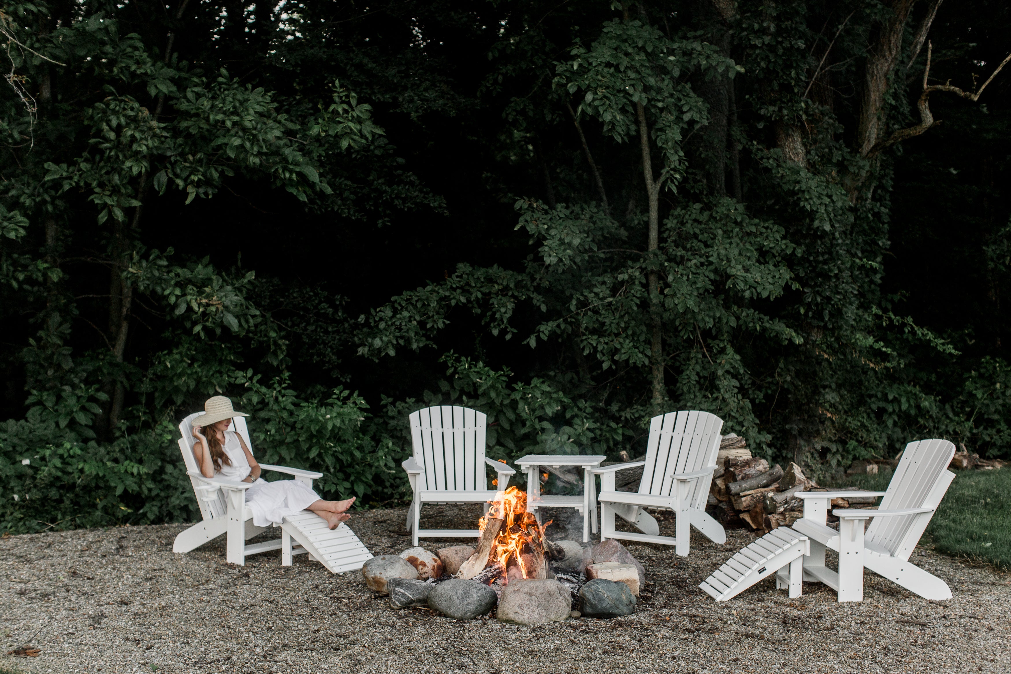 Premium Heritage Adirondack Chair - Solid Wood Outdoor Patio Furniture for Garden, Deck, Poolside & Backyard Relaxation