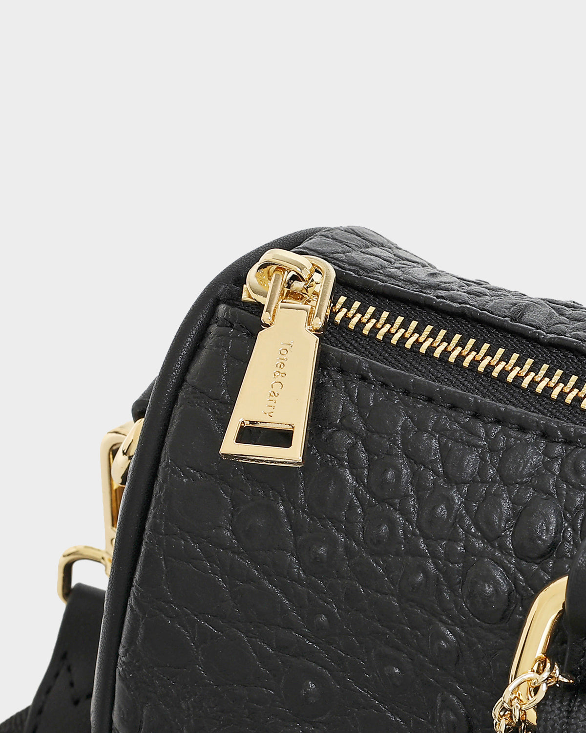 Apollo 2 Reptile Crossbody Bag - Black Vegan Leather Purse for Women | Perfect for Travel, Work & Everyday Use