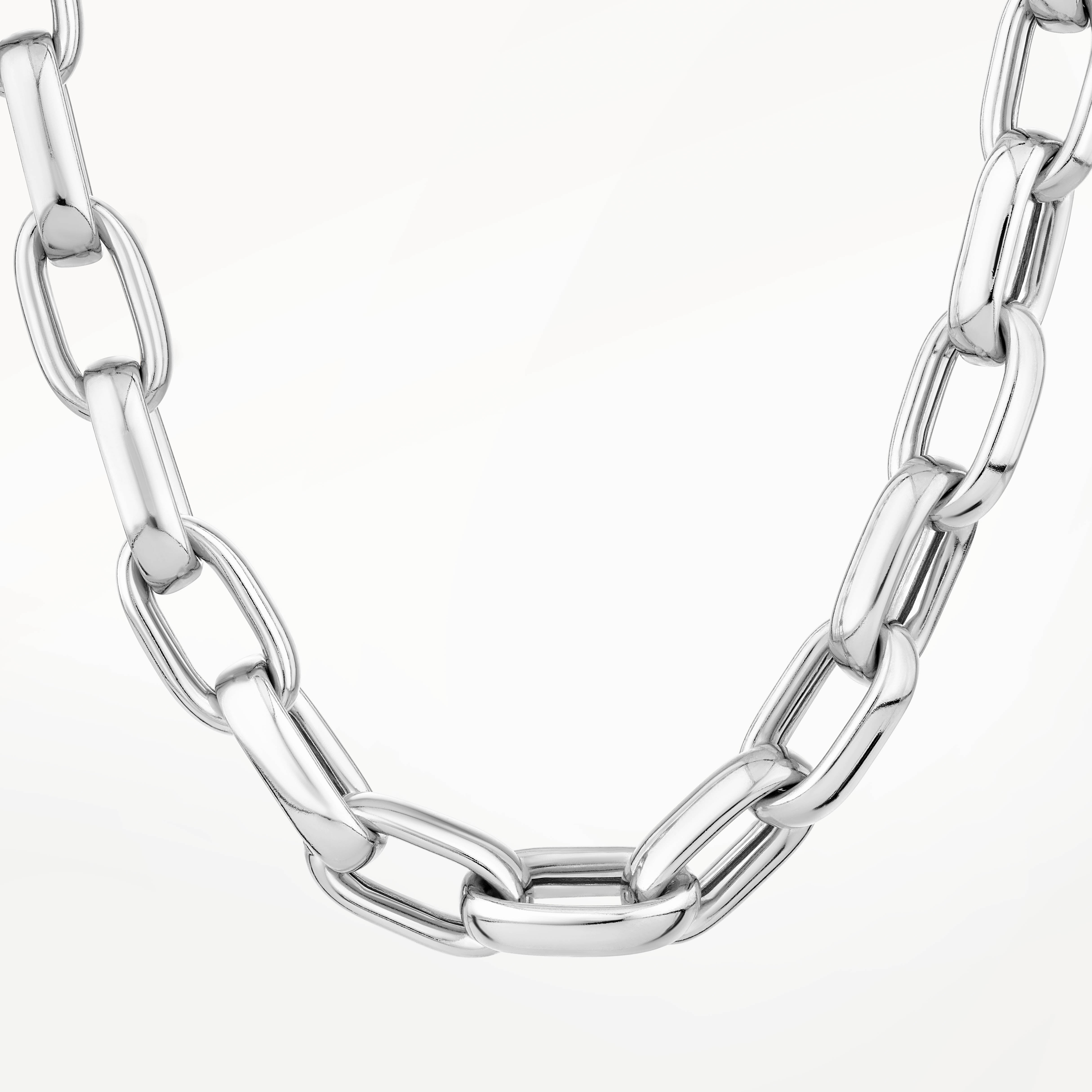 Stylish Silver Maxi Paperclip Chain Necklace for Women - Perfect for Layering, Office Wear & Everyday Fashion Accessories