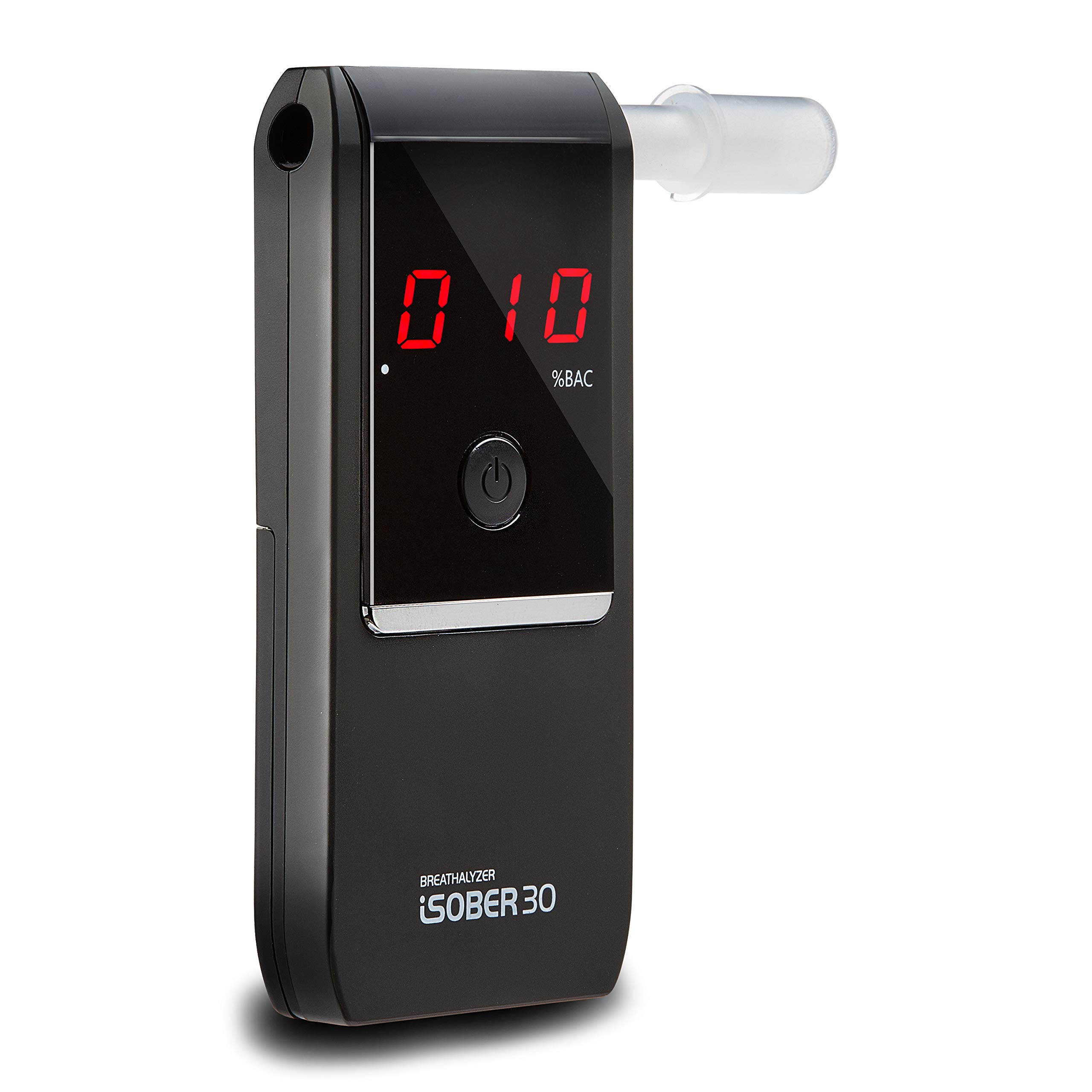 iSOBER30 Professional Breathalyzer - DOT & NHTSA Approved Alcohol Tester with Suracell FuelCell Sensor Technology | Portable, Accurate BAC Detection | Perfect for Personal Safety, Workplace Testing & Law Enforcement Use