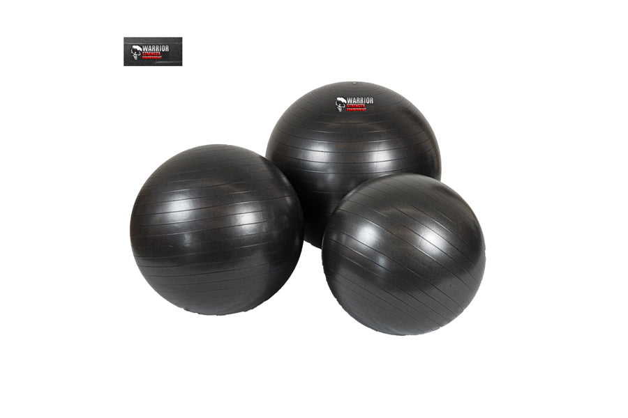 Warrior Anti-Burst Exercise Ball for Yoga, Pilates & Home Workouts - Heavy Duty Stability Ball for Core Training, Balance & Strength Exercises - Ideal for Gym, Office & Physical Therapy