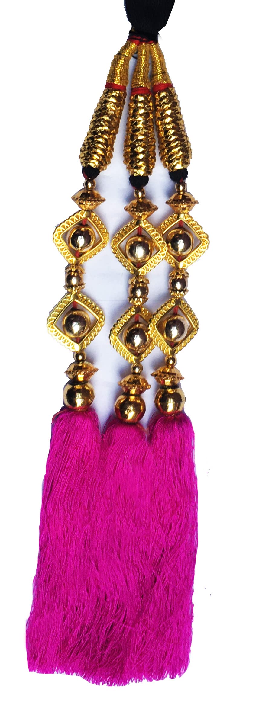 HARSHITANJAL Parandi Hair Extensions - Long Braided Hair Accessories for Women (HGS13P) - Perfect for Weddings, Parties & Everyday Styling