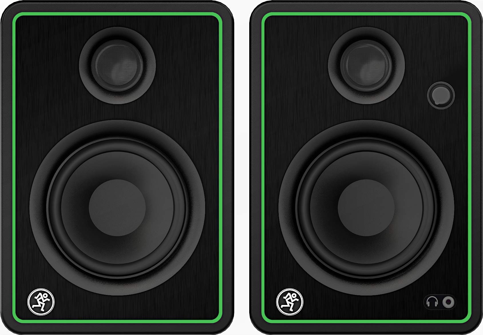 Mackie CR4-XBT 4-Inch Bluetooth Studio Monitor Speakers with EMB Cable & Phone Holder - Professional Multimedia Reference Monitors for Home Recording, Podcasting, Music Production & Gaming
