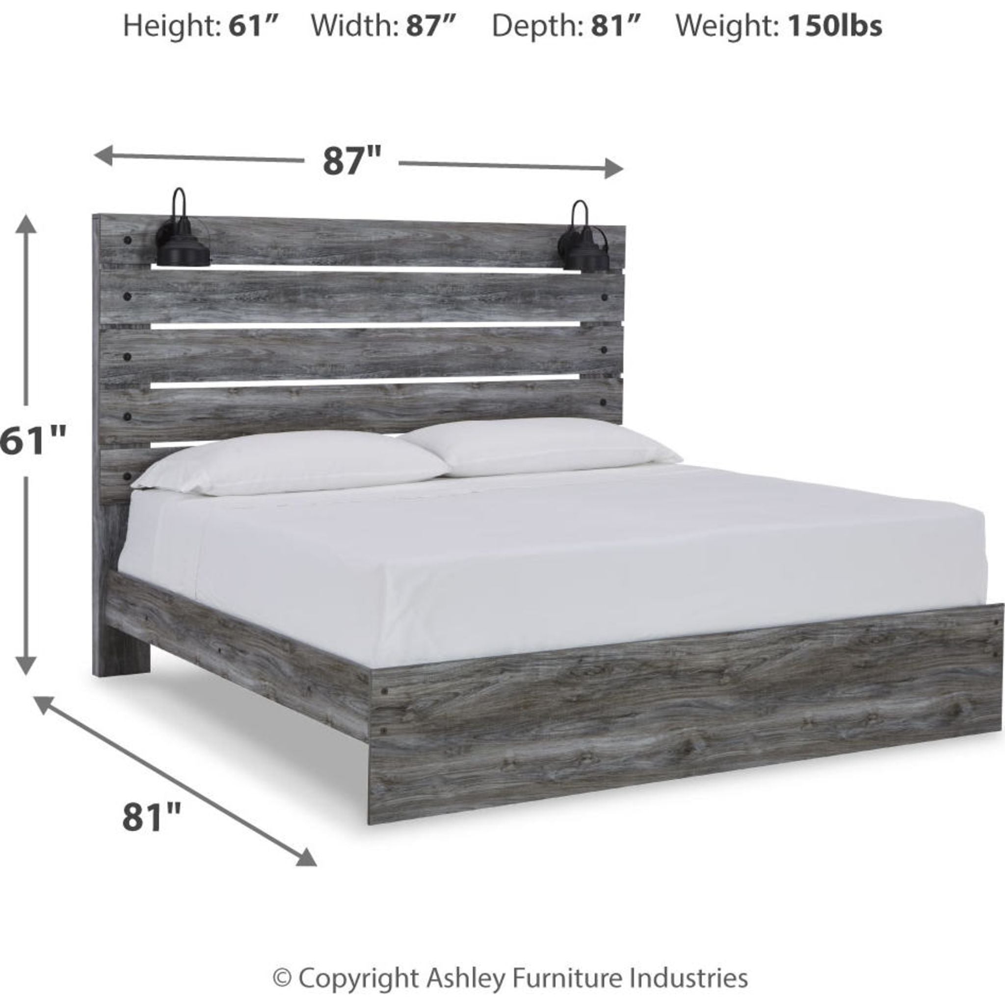 Baystorm 5-Piece Queen Panel Bedroom Set - Modern Wood Bed Frame with Nightstands & Dresser - Perfect for Master Bedroom or Guest Room Decor