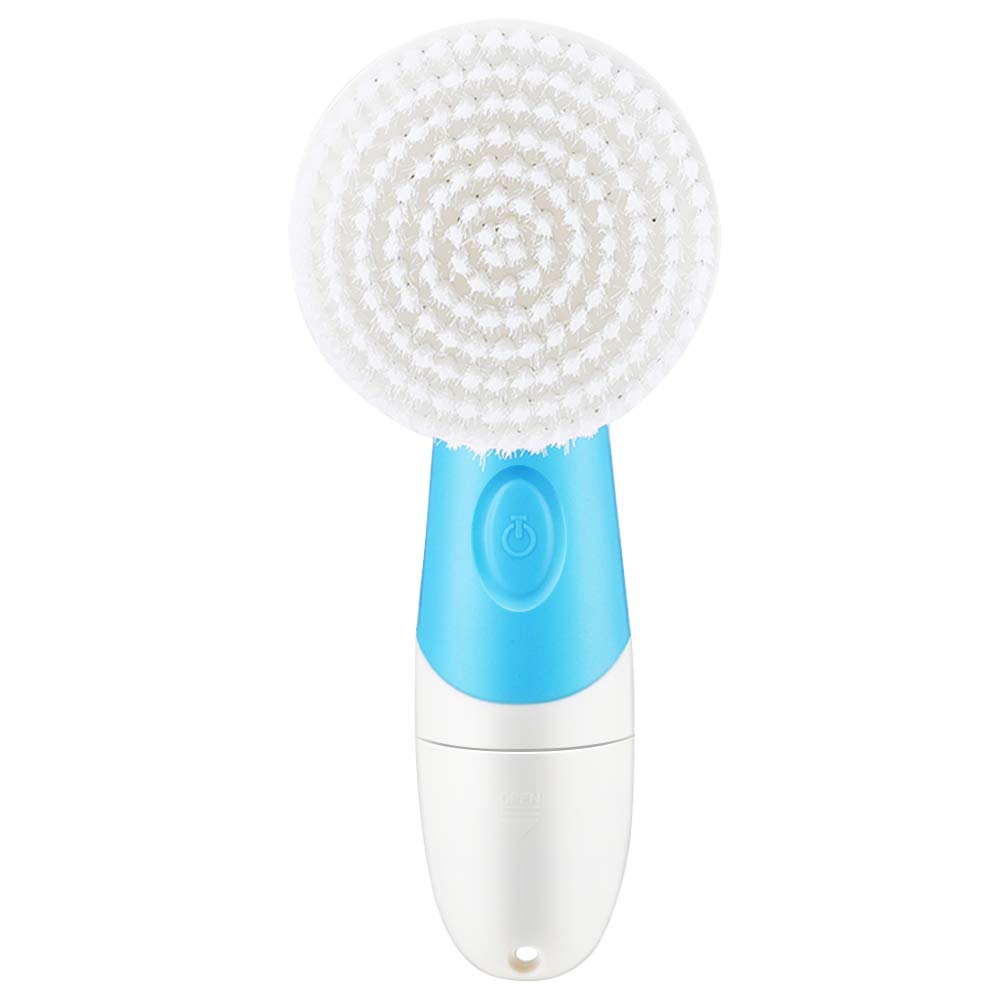 4-in-1 Waterproof Electric Facial Cleansing Brush for Deep Pore Cleansing & Exfoliation - Rechargeable Skin Care Tool for Acne Prone Skin, Blackhead Removal - Perfect for Daily Skincare Routine & Travel