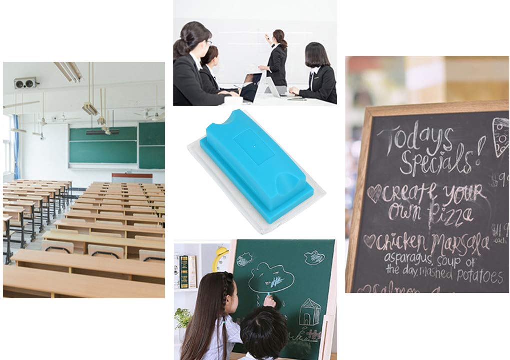 Dustless Chalkboard Eraser - Non-Toxic Blackboard Cleaner for Teachers & Kids | Perfect for Classroom, Home School & Office Whiteboard Cleaning