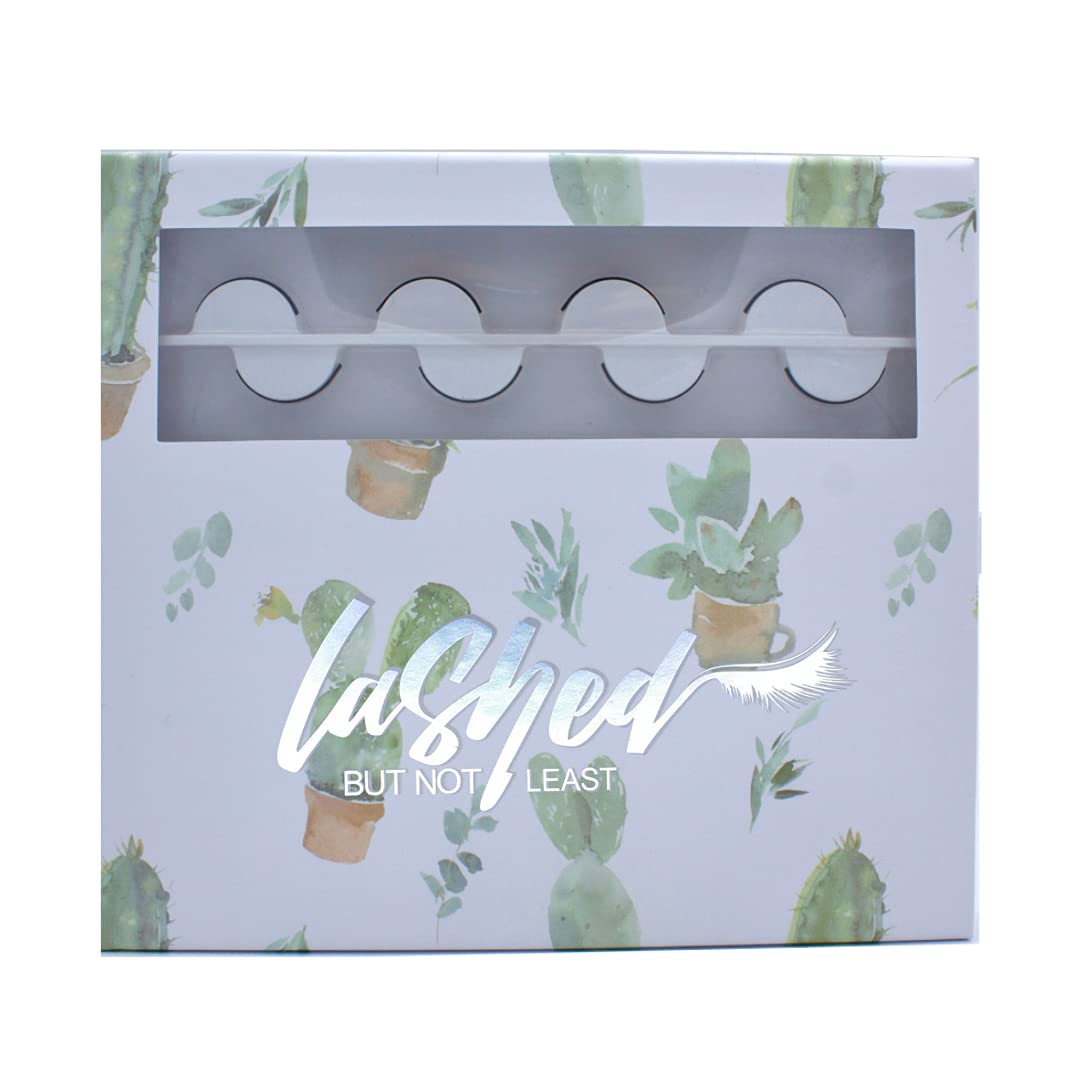 Magnetic Eyelash Storage Case - Travel Makeup Organizer for False Lashes | Portable Lash Holder & Makeup Accessories Case | Perfect for Travel, Home Vanity & Professional Makeup Artists (Succulent Design)