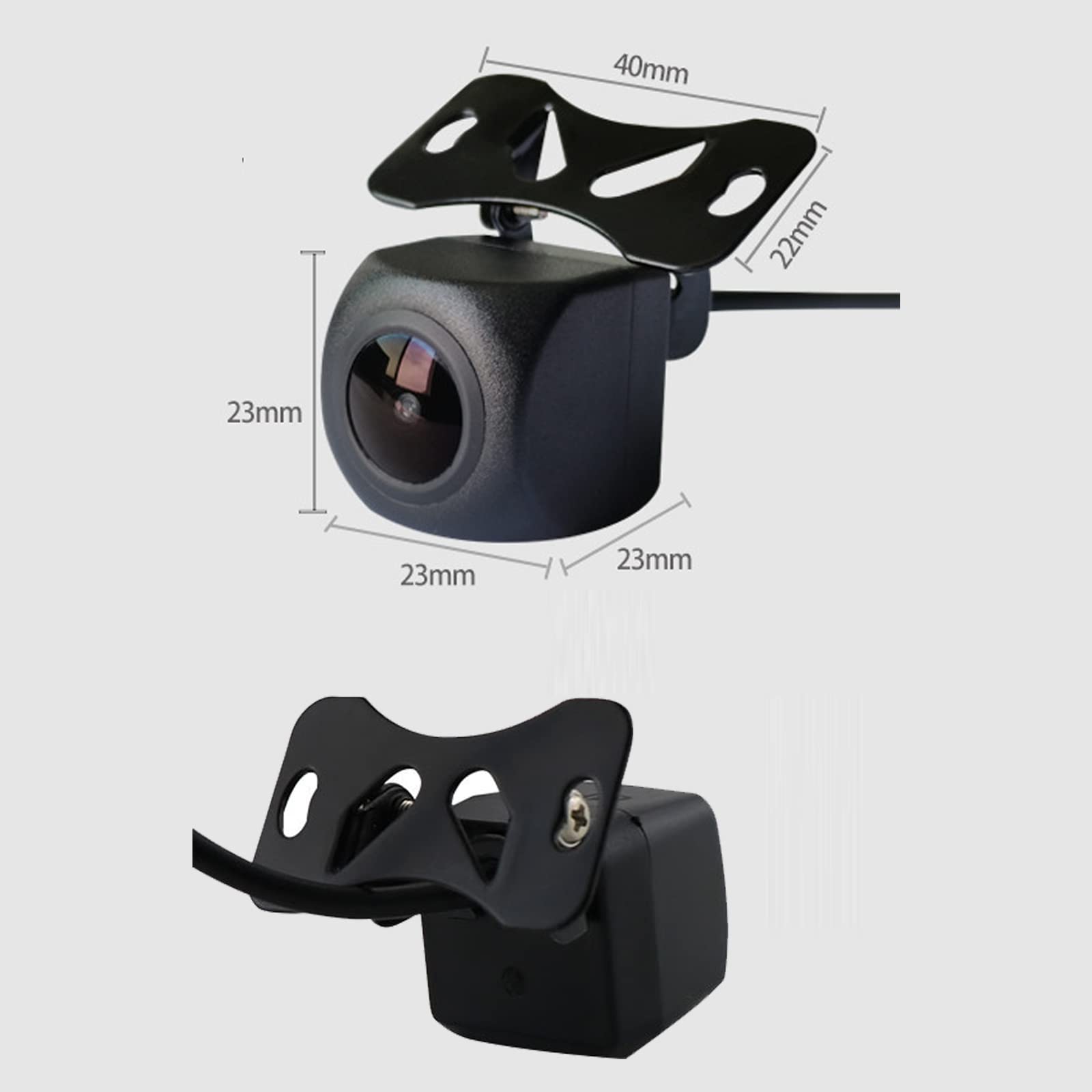 SCUMAXCON Universal Car Backup Camera - 170° Wide Angle AHD Rear View Reverse Camera with Night Vision & Waterproof for Android Car Stereo - Perfect for Safe Parking & Night Driving