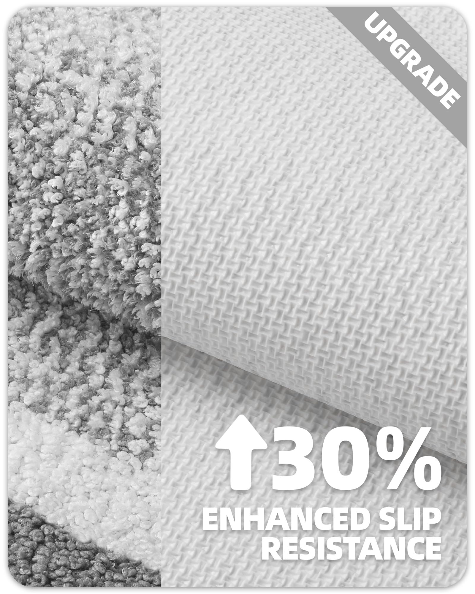 Non-Slip Gray Bath Mat 20x29 Inches - Ultra Absorbent Microfiber Bathroom Rug, Soft & Washable Shower Mat for Bathroom Floor - Perfect for Bath, Shower & Vanity Areas