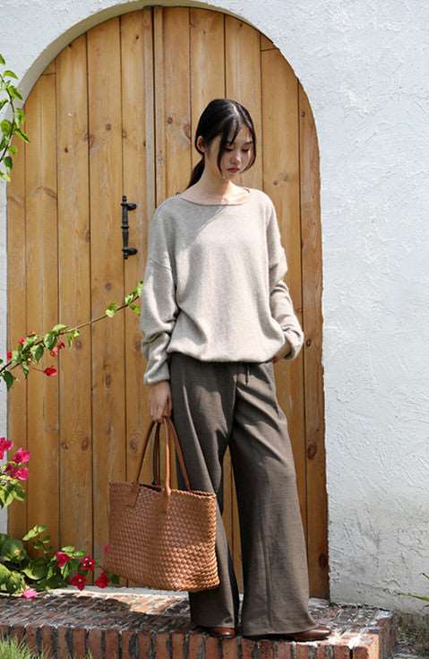 Stylish Large Capacity Handwoven Cotton Tote Bag for Women - Perfect for Shopping, Beach, Travel & Everyday Use