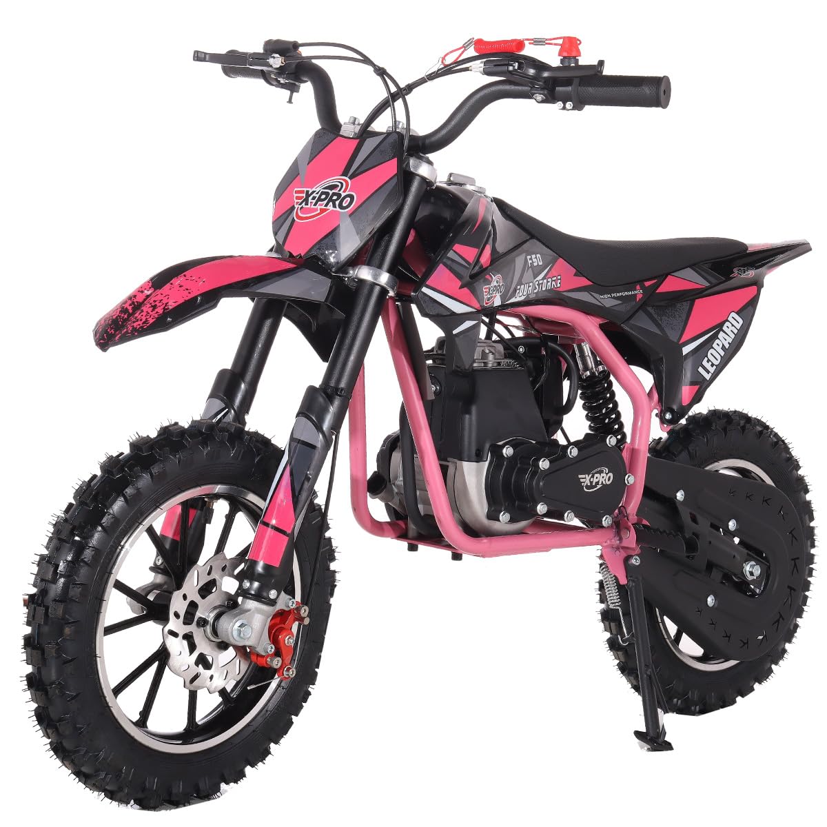 X-PRO Leopard 40 Mini Dirt Bike - 40CC Gas Powered 4-Stroke Pit Bike with Pull Start & 10