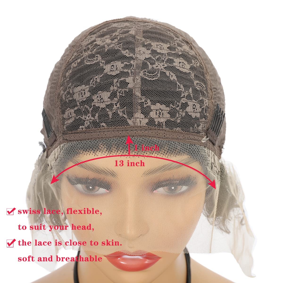 13x1 Lace Front Pixie Cut Human Hair Wig - Pre Plucked Short Curly Bob Wigs for Black Women | Glueless Remy Human Hair Lace Wig (1B/27 Color) | Perfect for Daily Wear, Cosplay & Special Occasions