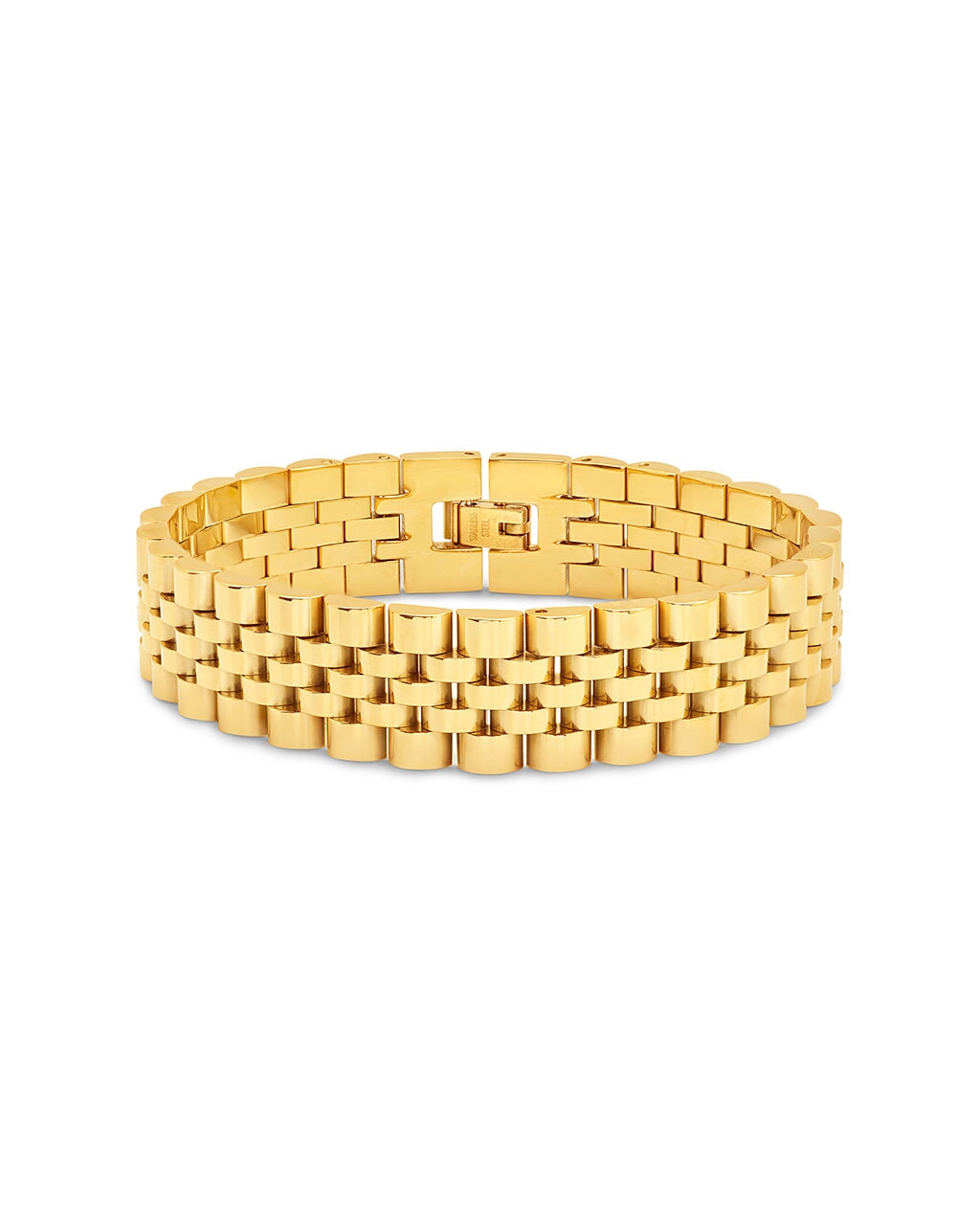 Stylish Men's Watch Band Chain Bracelet - Durable Stainless Steel Adjustable Wristband for Casual & Formal Wear - Perfect for Business, Parties & Everyday Fashion Accessories