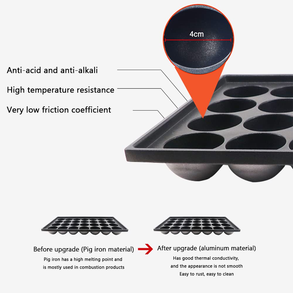 Commercial Takoyaki Machine - 28 DIY Electric Octopus Ball Oven Cake Maker with Non-Stick Pan for Street Food & Home Cooking | Perfect for Japanese Snack Stalls, Festivals & Restaurant Businesses