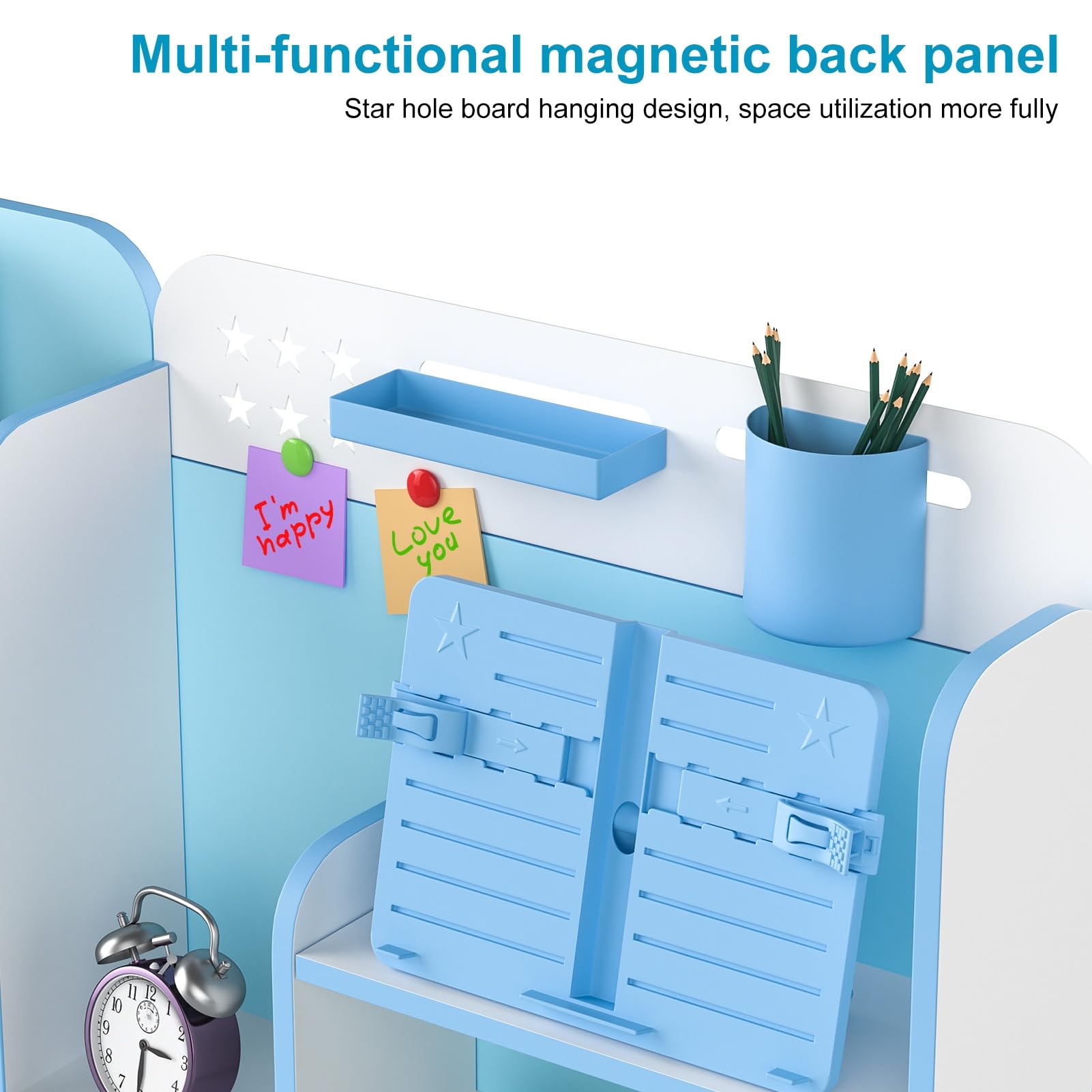 Adjustable Kids Desk & Chair Set with Storage - Study & Art for Bedroom