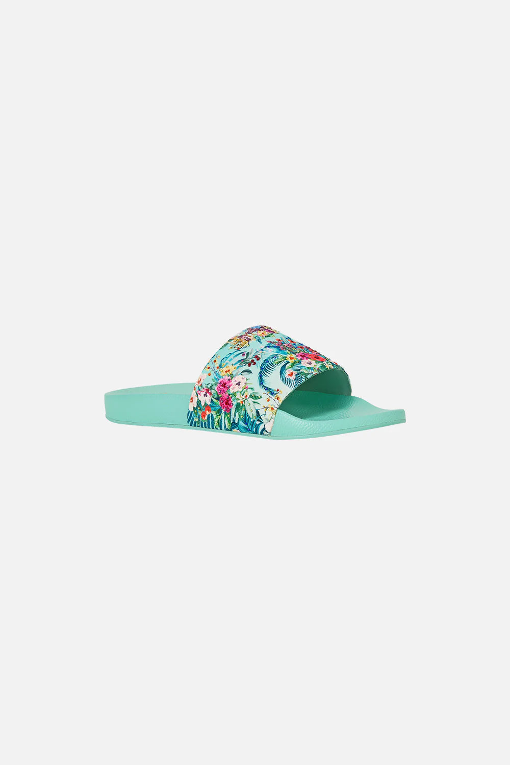 Amelia Pool Slides for Women - Comfortable Garden of Queluz Design - Perfect for Beach, Poolside, and Summer Outings