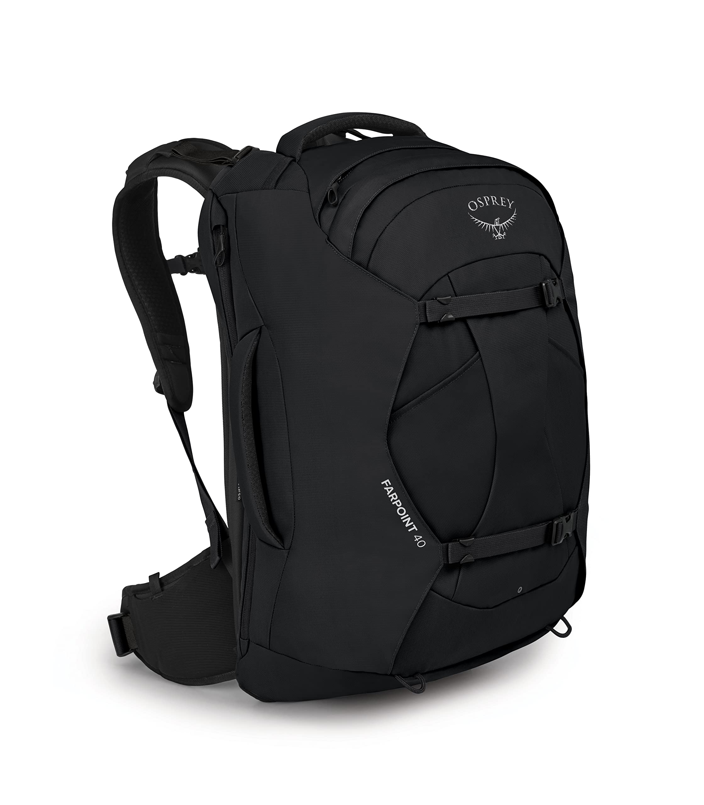 Osprey Farpoint 40L Men's Travel Backpack - Lightweight Carry-On Backpack for Hiking, Business Trips & Air Travel - Black