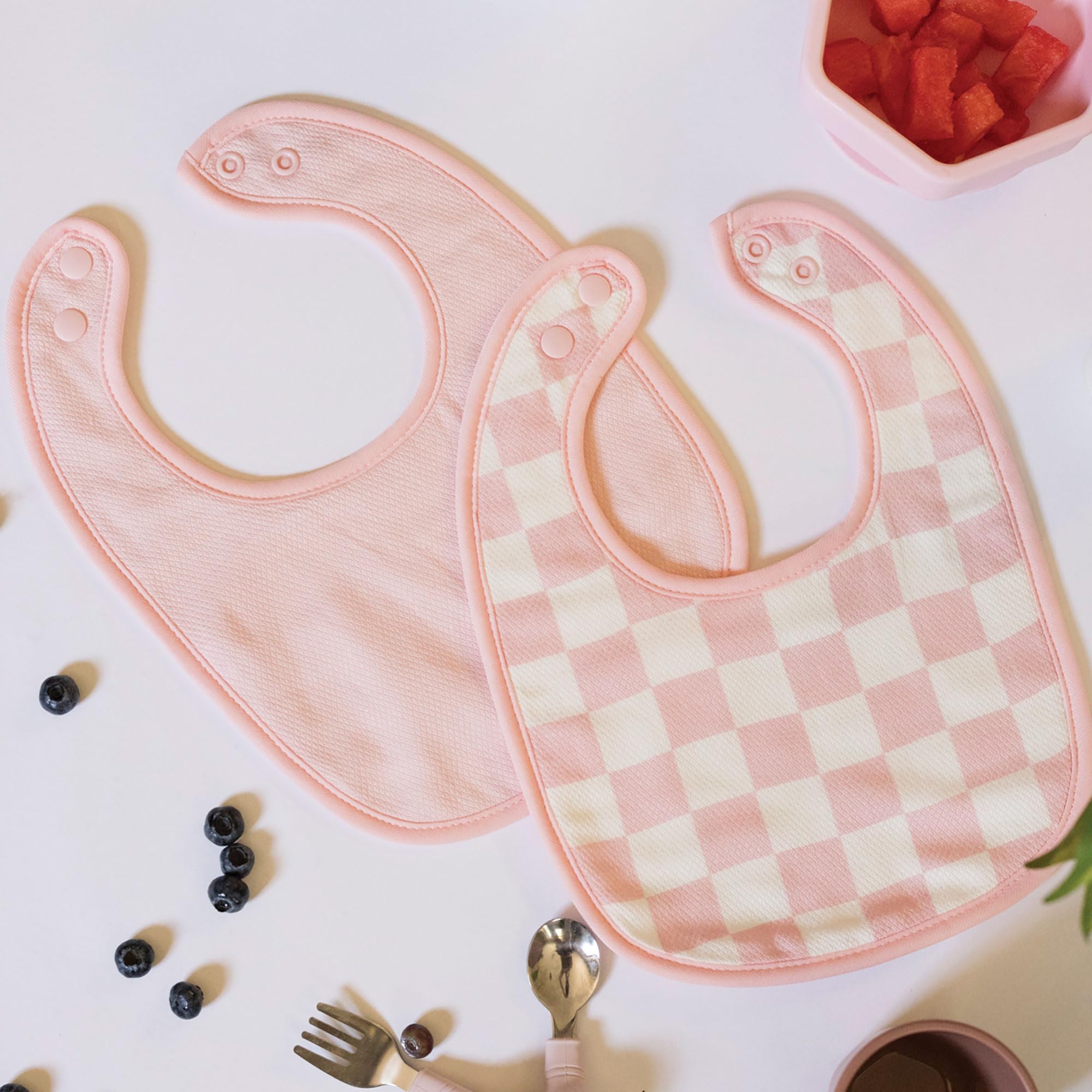 Tiny Twinkle Baby Feeding Bibs 8 Pack - Waterproof & Absorbent Drool Bibs for Infants | Soft & Comfortable for Mealtime, Playtime & Daily Use