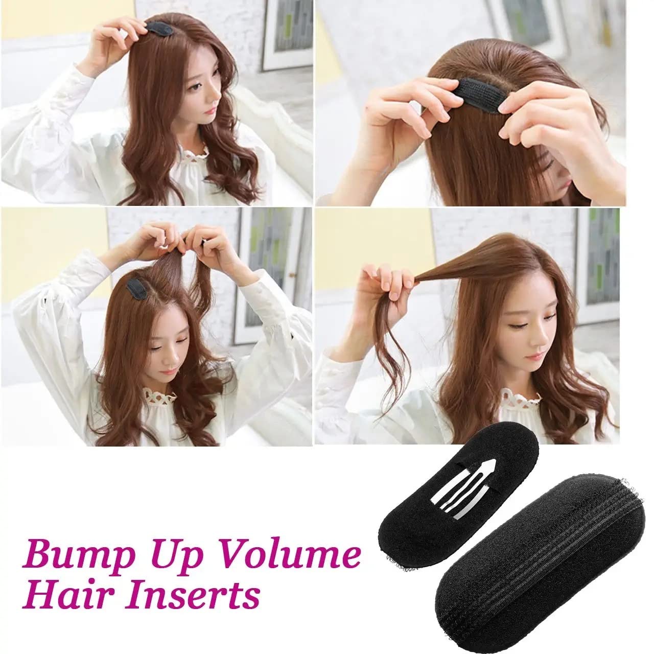 VSAKSH Hair Styling Kit - Ponytail Twist Tool, Magic French Braid Maker, Bump Up Volume Inserts, Topsy Tail & Bun Maker for Women & Girls | Perfect for Updos, Weddings & Everyday Hairstyles
