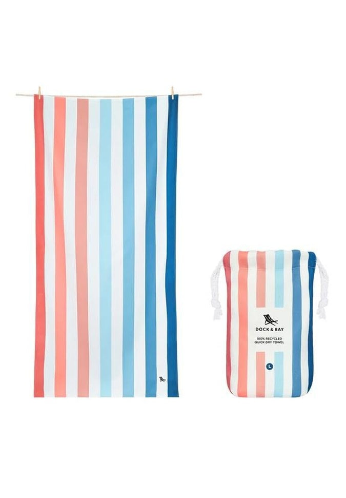 Dock & Bay Quick Dry Large Beach Towels - Ultra Absorbent, Lightweight & Fast Drying for Pool, Gym, Travel & Outdoor Activities